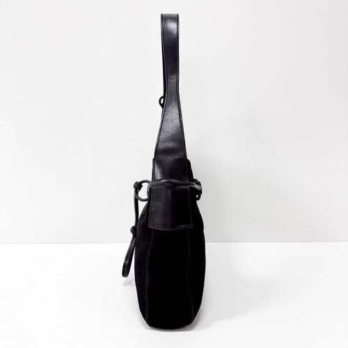 Bolso de hombro GUCCI Horsebit de gamuza negro - Imagen 5 de 18