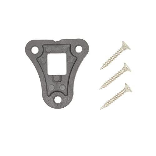 4 Stück Kickdown Türstopper - Silber, 4x2 Zoll, Gummispitze und Federhebel (C) - Bild 7 von 9