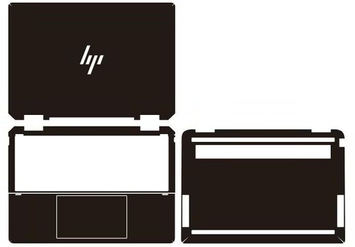Carbon Sticker Skin for HP Spectre x360 14 OLED 2-in-1 14-ef2006TU 14-ef** 13.5" - Afbeelding 2 van 21