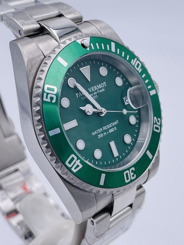 Orologio Paul Vermot NewSub 200m Automatico Seiko P211VO/410 Scontatissimo Nuovo - Foto 3 di 8