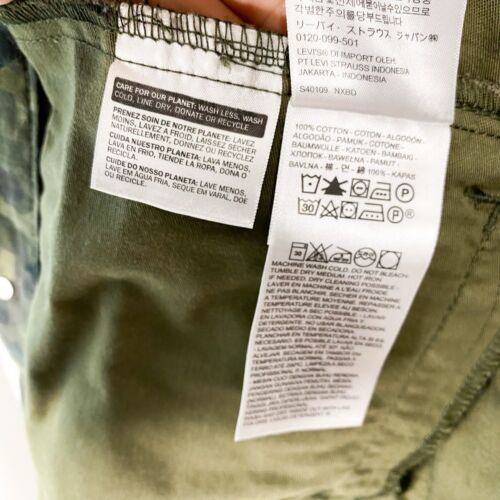 Levi’s Mens Size M Original Trucker Andrew Camo Denim Jacket - Picture 3 of 4