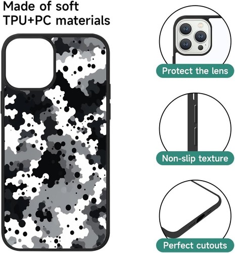 For Galaxy A32 A15 A14 A34 A35 A12 Black Military Camo Pattern Heavy Duty - Picture 9 of 25