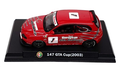 Altaya 1/43 Scale AL17223F - Alfa Romeo 147 #1 GTA Cup 2003 - Red - Picture 3 of 5
