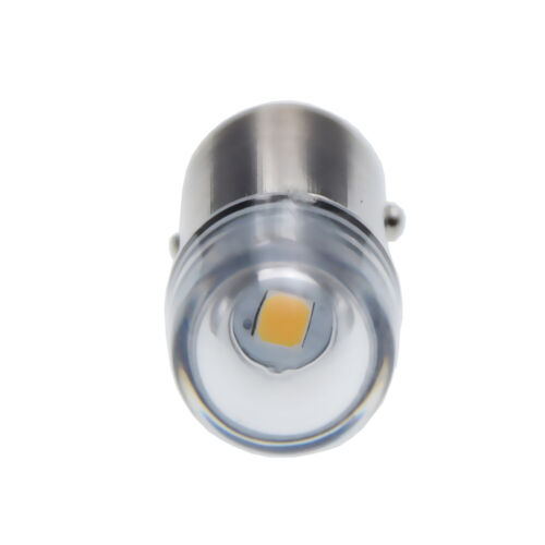 10Pcs 6V Motorcycle BAX9S H6W LED Interior Warm White Dash Map Light Side Globe - Picture 5 of 8