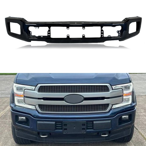 Fit Ford F-150 F150 XLT 2018-2020 Front Bumper Cover W/ Fog Light Hole 14 Colour - Picture 10 of 17