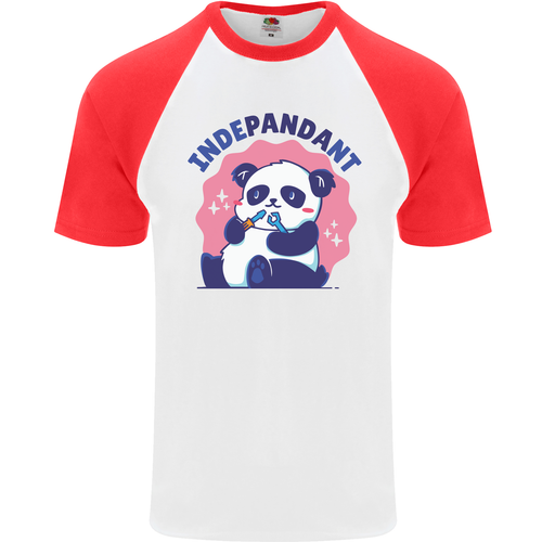 Indepandant Divertido Independent Oso Panda Hombre S/S Camiseta de Béisbol - Imagen 27 de 43