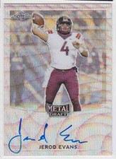 2017 LEAF METAL DRAFT JEROD EVANS RC AUTO VIRGINIA TECH HOKIES #BA-JE1