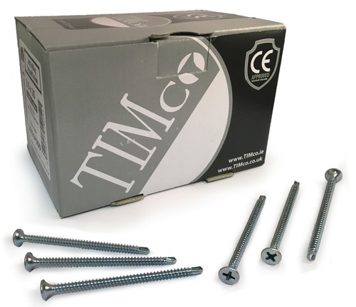 TIMco 4.8 x 100mm Bugle Head Self Drilling Phillips Drive Tek Drywall Screws - Picture 1 of 4