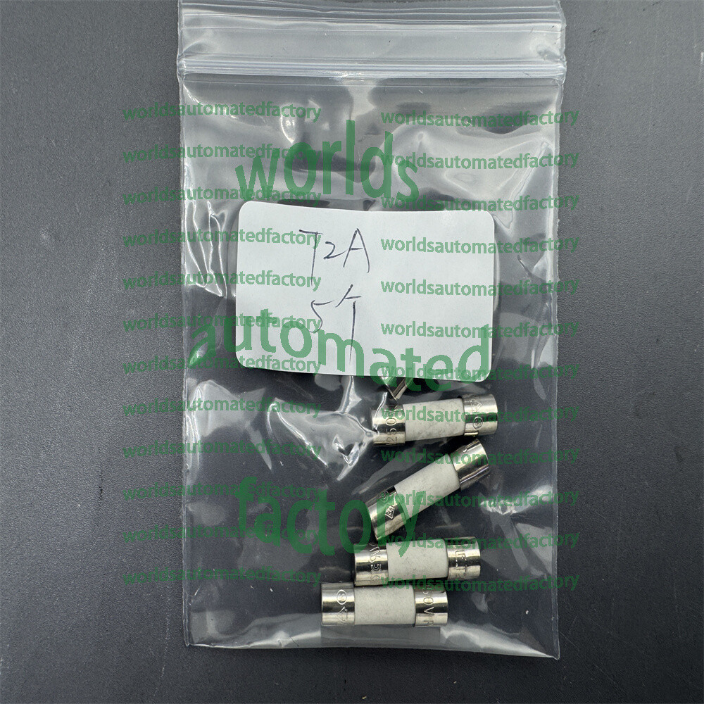 5x T2AH250V, T2A 250V, T2 H250V, T2H250V cartridge CERAMIC fuse