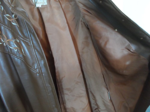Vintage Partners 3 by Gerda Faux Leather Jacket with Embroidery Sz 15/16 Western - Picture 12 of 12