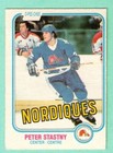 (1) PETER STASTNY 1981-82 O-PEE-CHEE # 269 NORDIQUES ROOKIE CREASED CARD (L1696)