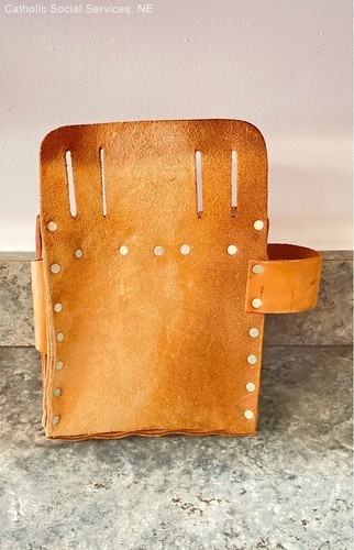BOLEN LEATHER TOOL BELT POUCH S4888 ELECTRICIAN LINESMAN - Picture 7 of 9