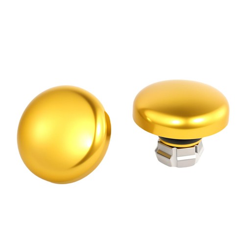 Motorcycle Gold Front Axle Nut Caps For Harley Touring 2024 2025 FLHX FLTRX - Picture 3 of 6