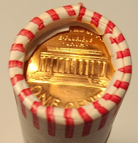 1989 Lincoln Memorial Cent Roll    BU  "OBW" Original Bank Wrap  50 cents - Picture 2 of 5