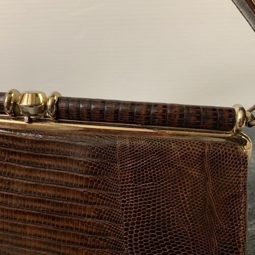 Vintage Lizard Handbag 1940's - 1950's - Picture 3 of 17