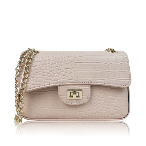 Borsa a tracolla donna stile ecopelle coccodrillo per donna borsa casual per ragazze - Foto 28 di 32
