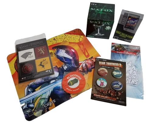 Loot Crate Junk Drawer Game Of Thrones Matrix Avengers Fire Hunt - Picture 1 of 7