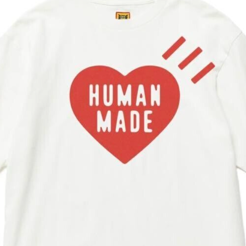 human made daily s/s t-shirt short sleeve white red heart human made daily s/s t-shirt short sleeve white red heart