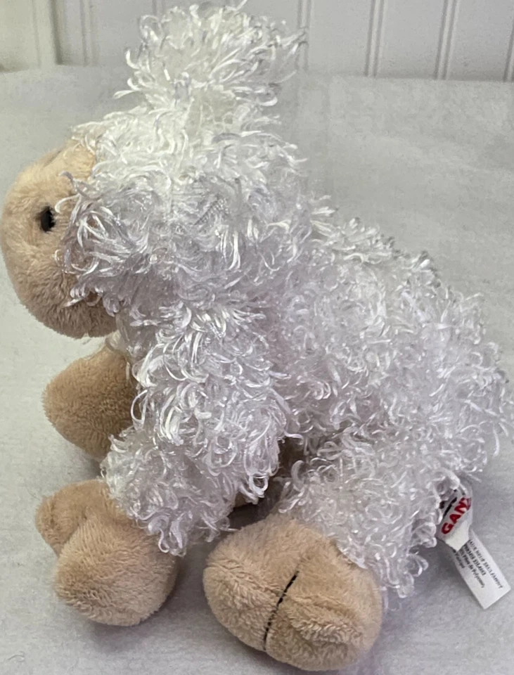 GANZ White LAMB Stuffed Animal Plush Toy No Code Sheep Easter HM201 Webkinz - Image 2 of 4