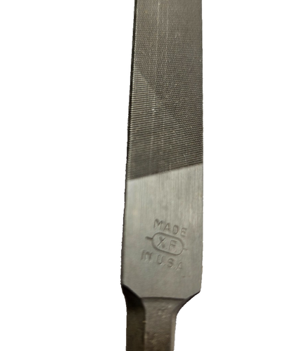 8" Triangular File Nicholson 3-Square 41530 #2 Double Cut Medium Swiss Pattern - Picture 4 of 11