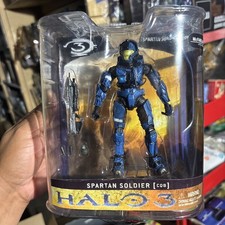 McFarlane Halo 3 Series 1 Spartan Soldier Mark VI Blue Figure 2008 New Sealed