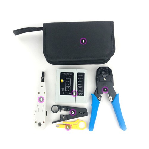 Network Tool Repair Kit Professional Ethernet Tool for Cable Tester Computer - Afbeelding 5 van 11