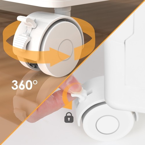 Tragbarer Schrank Faltbare Aufbewahrungsbox Transparente Lagerbox mit Rollen NEW - Bild 13 von 42