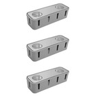  3 stücke Home Sockelbox Verdrahtung Board Aufbewahrungsbox Power Outlet Plug