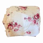 Simply Shabby Chic Rachel Aswell Pink Roses Twin Sized Comforter Ruffled 
