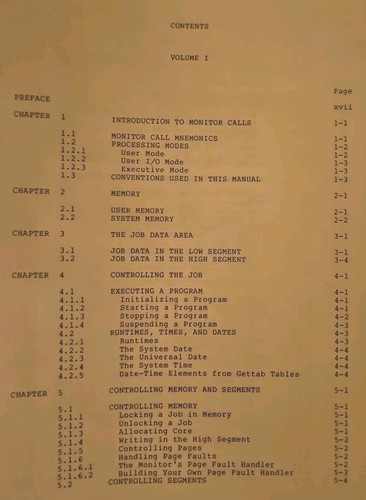 DEC TOPS-10 Monitor Calls Volume 2- sierpień, 1980 - Zdjęcie 6 z 15