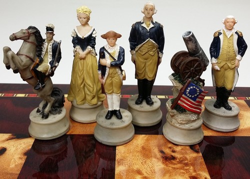 HPL American Revolution/Revolutionary/Independance War Chess Men Set- NO Board - Picture 2 of 6