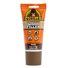 Gorilla High Performance Wood Filler: 6 oz. tube (Walnut)