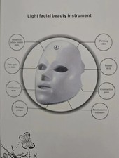 7 Color LED Facial Mask Light Therapy for Acne  Anti Aging