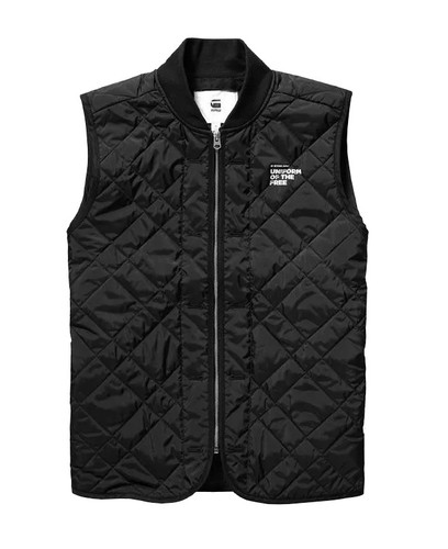 G-STAR RAW | Chaleco calentador acolchado negro Blake para hombre | Talla pequeña | PVP £150 - Imagen 1 de 6