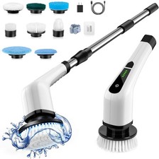 Electric Spin Scrubber Cordless Cleaning Brush Scrubber for Home 400RPM 90 Mins