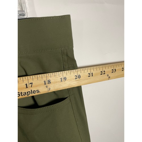 Orvis Mens Tech Pants Size 38x32 Olive Green Lightweight Stretch Zip Pockets - Picture 11 of 12