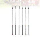  6 Pcs Grill Gabel Kochbesteck Edelstahl Edelstahlgrillgabel Edelstahlgabeln