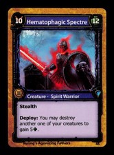 Hematophagic Spectre Yellow Solforge Fusion Spirit Warrior Trading Card TC