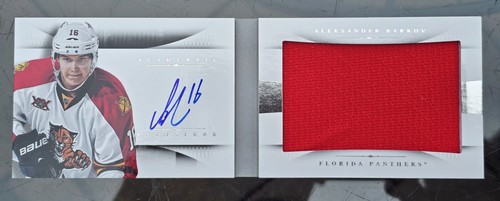 2013-14 NATIONAL TREASURES /99 ALEKSANDER BARKOV JERSEY AUTO BOOKLET RC 🔥🔥🔥