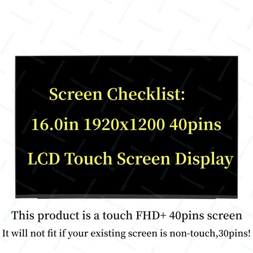 New For Lenovo ThinkPad T16 Gen 1 2 16'' FHD Touch Screen LCD 40pins Replacement - Picture 1 of 5