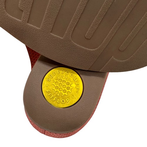 Fit Flop Super Comfort Women's Sandals Coral Perforated Leather Thongs Size 6 - Picture 10 of 11