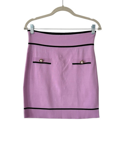 Nuevo con etiquetas Minifalda Tejida Lovers & Friends Lila y Perla Negra Talla Grande $168 - Imagen 1 de 10