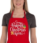 1 Pack Funny Christmas Apron for Women & Men, Perfect for Baking & Cooking