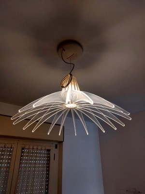 LUCEPLAN Handcrafted Transparent Polycarbonate Pendant Lamp 