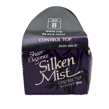 Vintage (1992) L'eggs Sheer Elegance Pantyhose -Silken Mist Size B Black Mist