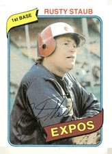 1980 Topps #660 Rusty Staub