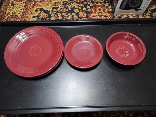 HLC Fiesta USA Cinnabar Maroon Lot of 5