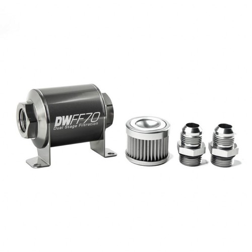 DeatschWerks Fuel Filter Housing Kit Stainless Steel For  10AN 10 Micron - Bild 2 von 3