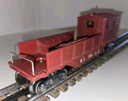 Marx Rock Island R.I. 586 Work Caboose Tuscan Brown Type G Trucks VERY NICE - Picture 3 of 12