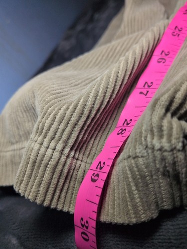 Pantalones chinos de pana Solo Semore vintage años 90 caqui holgados para hombre 30x30 Y2K  - Imagen 9 de 9